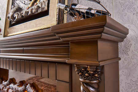 Semineu electric Premium FRANKFURT, maro, 1500 W, (Î*L*A) 700x1800x330 mm, efect 3D, telecomanda [4]