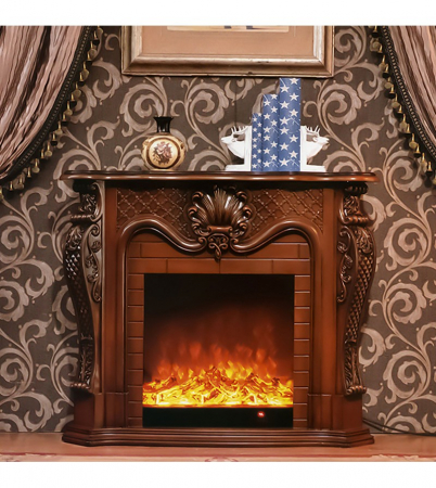 Semineu electric Premium PHOENIX MINI, maro, 1500 W, (Î*L*A) 1020x1200x330 mm [1]