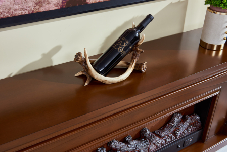 Semineu electric Premium ELSA, maro, 1500 W, (I*L*A) :700*2000*330 mm, efect 3D, telecomanda [4]