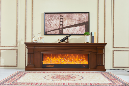 Seminee electrice - Semineu electric Premium ELSA, maro, 1500 W, (I*L*A) :700*2000*330 mm, efect 3D, telecomanda