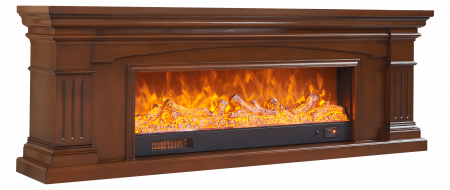 Semineu electric Premium ELSA, maro, 1500 W, (I*L*A) :700*2000*330 mm, efect 3D, telecomanda [6]