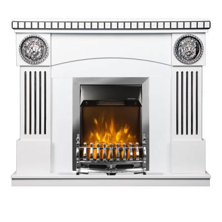 Semineu electric Prometeu Alb cu Galileo Silver, Dimensiuni 1031X1200X330 mm [1]