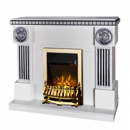 Semineu electric Prometeu Alb & Galileo gold, dimensiuni (I*L*A) :1031*1200*330 mm [0]