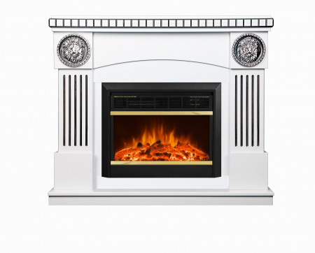 Semineu electric Prometeu Alb & Mars, Dimensiuni (I*L*A) 1031*1200*330 mm, Telecomanda, 1500W [0]