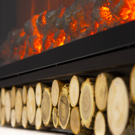 Semineu electric Rio & Tanzania wenge, Dimensiuni (IxLxA) 630x1500x300 mm, Efect 3D, Telecomanda [2]