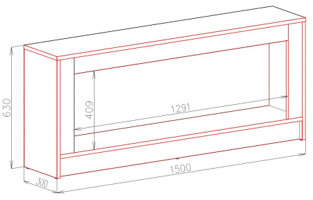Semineu electric Rio & Tanzania wenge, Dimensiuni (IxLxA) 630x1500x300 mm, Efect 3D, Telecomanda [4]