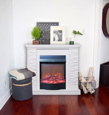 Semineu electric Rock alb & Corsica, Dimensiuni (I*L*A) :883*980*300 mm [2]