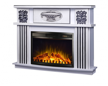 Semineu  electric Roma mini alb & Zakinthos,  Dimensiuni (I*L*A) :967*1200*310 mm [0]