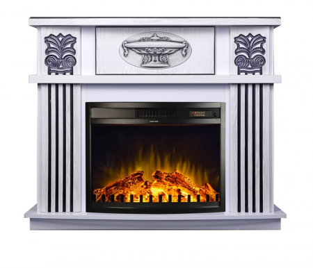 Semineu  electric Roma mini alb & Zakinthos,  Dimensiuni (I*L*A) :967*1200*310 mm [1]