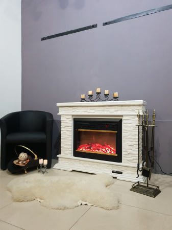 Semineu electric Stone alb & Mars, Dimensiuni (I*L*A) :880*1180*305 mm [2]