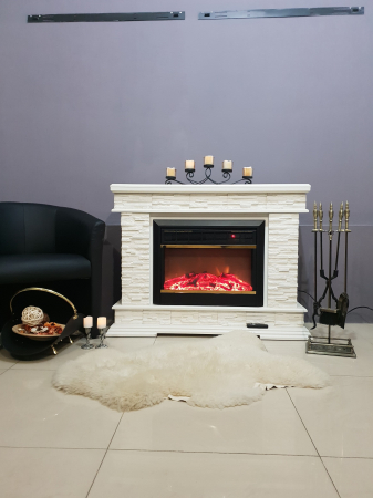 Semineu electric Stone alb & Mars, Dimensiuni (I*L*A) :880*1180*305 mm [3]