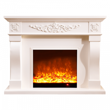 Semineu electric Premium TORINO, alb, 1500 W, (I*L*A) :1160*1500*330 mm, efect 3D, telecomanda [5]