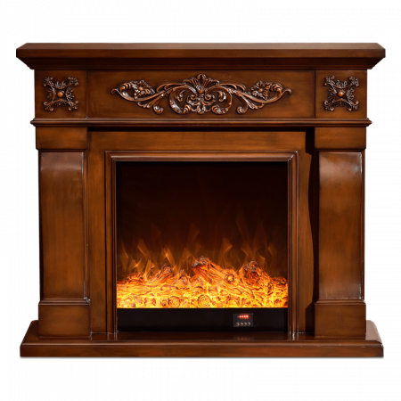 Semineu electric Premium TORINO mini, maro, 1500 W, (IxLxA): 1020x1200x330 mm, efect 3D, telecomanda [4]