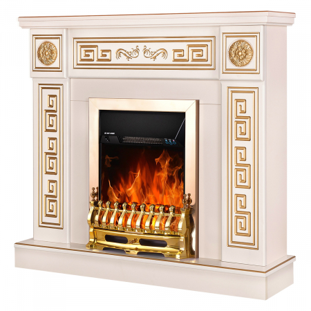 Semineu electric Versailles Gold & Galileo gold, Dimensiuni (I*L*A) :960*1100*300 mm, Termostat, Efect 3D [0]