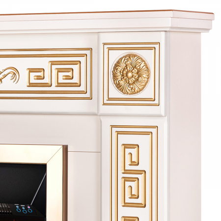 Semineu electric Versailles Gold & Galileo gold, Dimensiuni (I*L*A) :960*1100*300 mm, Termostat, Efect 3D [2]