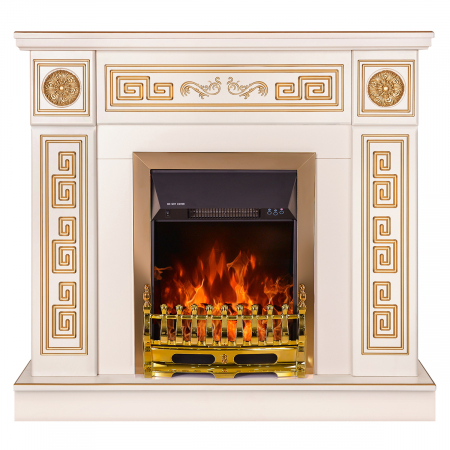 Semineu electric Versailles Gold & Galileo gold, Dimensiuni (I*L*A) :960*1100*300 mm, Termostat, Efect 3D [1]