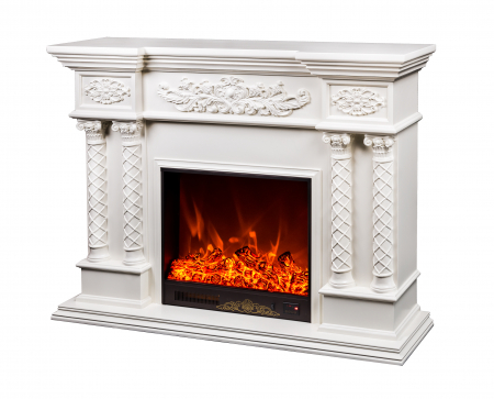 Semineu Montecarlo mini alb, Dimensiuni 1160x1500x330 mm, Efect 3D, 1500W, Telecomanda [0]