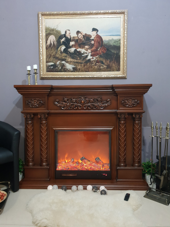Semineu Montecarlo mini, Dimensiuni 1160x1500x330 mm, Telecomanda, 1500W, Efect 3D [4]