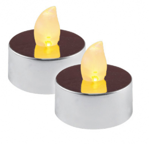 Set candele cu LED, argintiu [0]