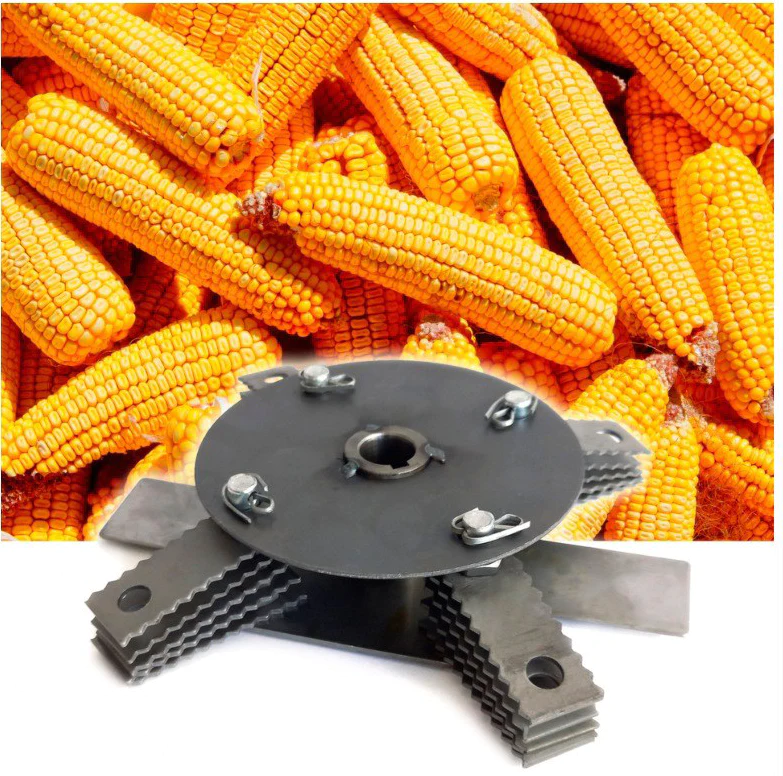 Set moara HEBER® cu suport metalic 2 in 1, 3.9KW, 100% cupru, 300kg/ora, pentru macinat cereale, uruiala, porumb boabe, stiuleti, coceni, butuc cu 20 ciocanele, 4 site [1]