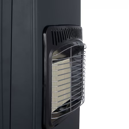 Soba metalica pe gaz GPL, cu roti, mobila, Heber®, 3 trepte de putere, negru [4]