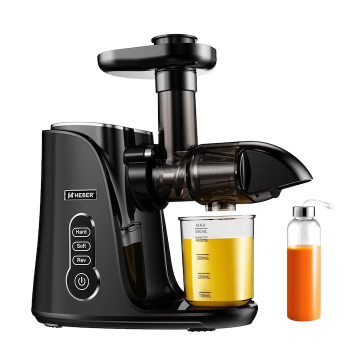 Storcatoare de fructe - Storcator de Fructe si Legume, Heber®, Storcator cu Presare la Rece, 2 Viteze Soft/Hard, Display LED, Sita Inox, Functie Reverse, 150W, Ax cu Melc, Recipient Suc 450ml, Sticla pentru calatorie 500ml, 
