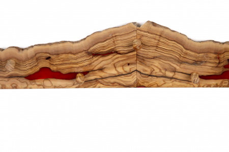 Cuier din lemn de maslin cu insertie de rasina epoxidica [13]