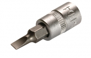 Scule - BGS-2493 Bit cap drept 4.0 mm cu tub 1/4"