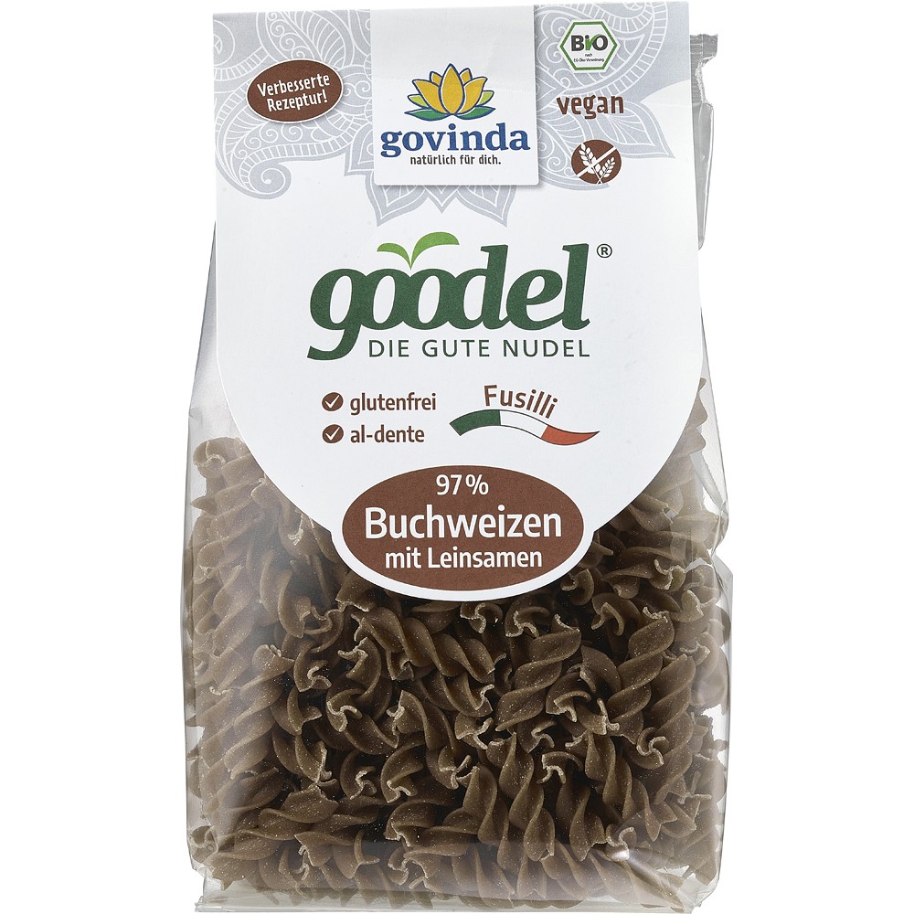 Fara gluten - Fusilli bio din hrisca cu in, fara gluten