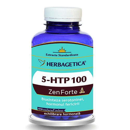 5 htp zen forte, 120 capsule, Herbagetica [1]