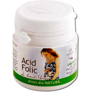 Acid folic, 25 capsule, Pro Natura [2]