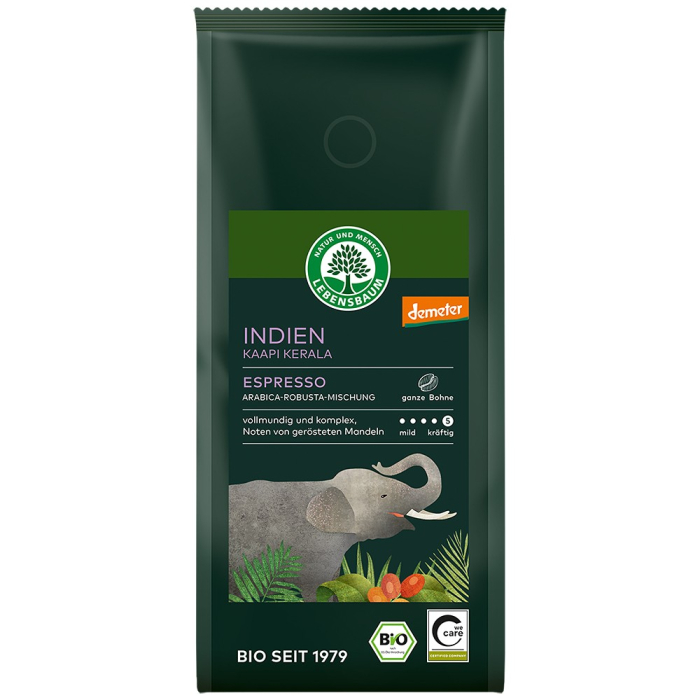 Cafea bio India Kaapi Kerala Espresso boabe [1]