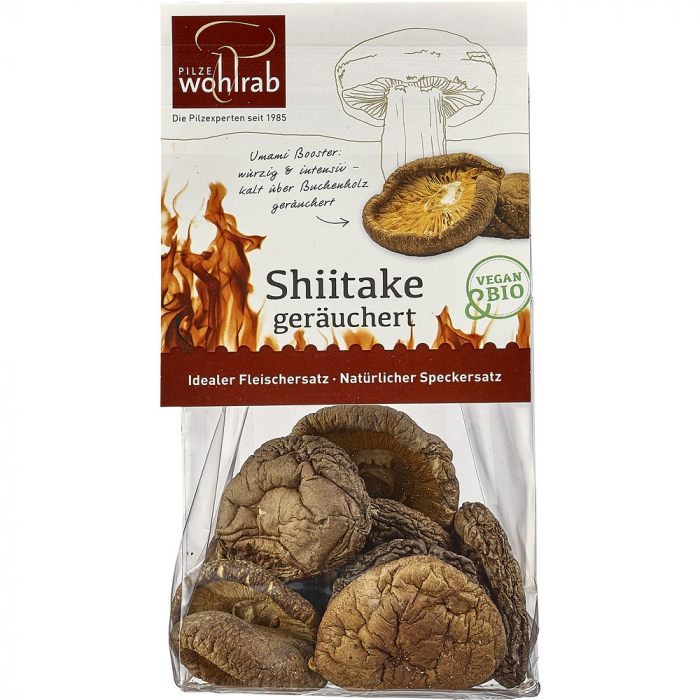 Ciuperci palarii de shiitake bio afumate, deshidratate [1]