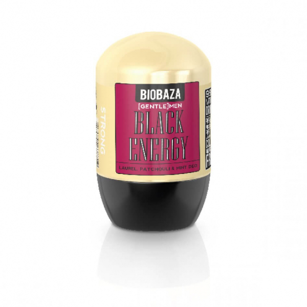 Deodorant natural pe baza de piatra de alaun pentru barbati BLACK ENERGY (dafin si patchouli), Biobaza, 50 ml [2]