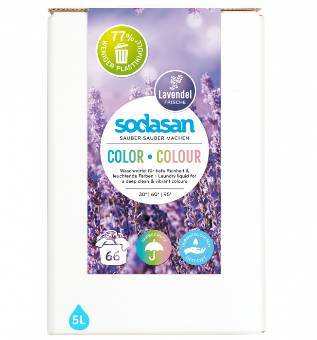 Detergent lichid pentru rufe colorate cu lavanda bag-in-box [1]
