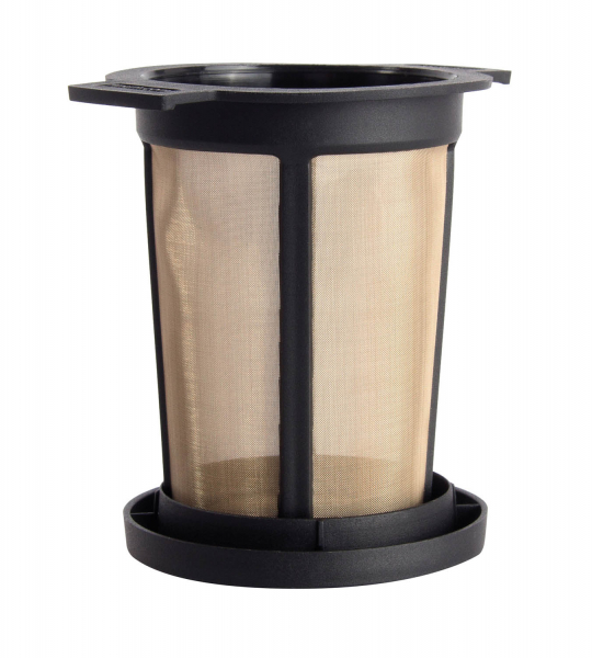 Filtru ceai permanent cu capac (negru) L [2]