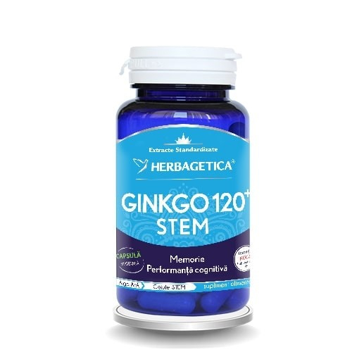 Ginkgo 120+stem, 30 capsule, Herbagetica [1]