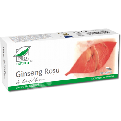 Ginseng Rosu, 30 capsule, Medica [1]