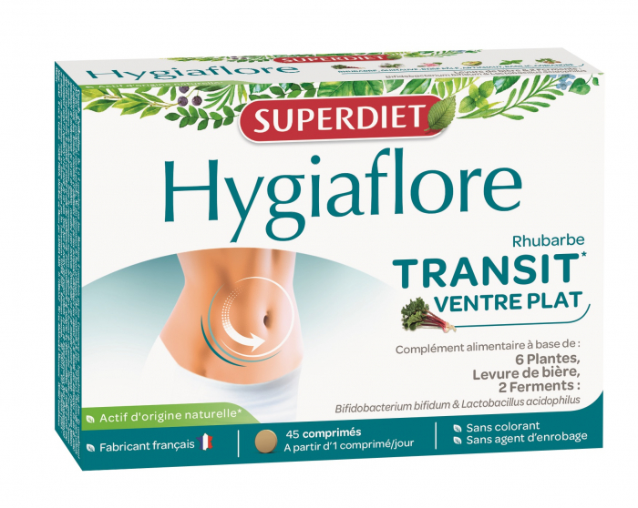 Hygiaflore extract rubarba - tranzit intestinal - pocket size 45 comprimate [7]