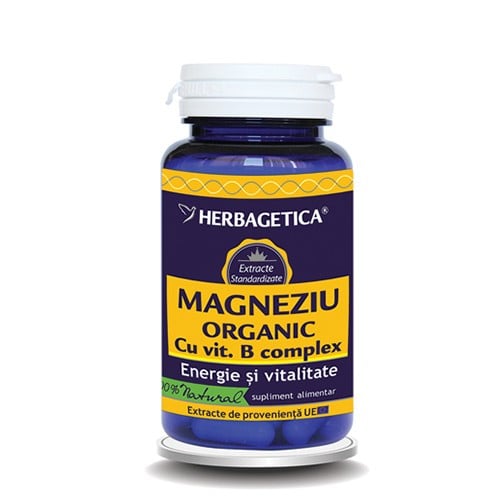 Magneziu organic, 30 capsule, Herbagetica [1]