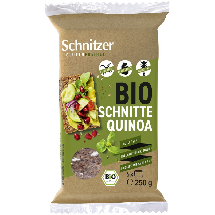 Paine bio din quinioa, fara gluten, 6 felii [1]