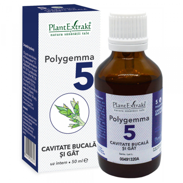 Polygemma 5, Cavitate bucală și Gât, 50 ml, Plant Extrakt [1]