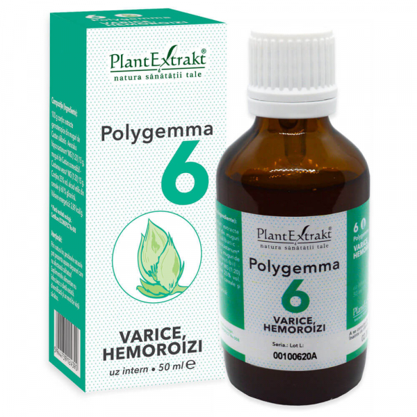 Polygemma 6 Varice și Hemoroizi, 50 ml, Plant Extrakt [1]