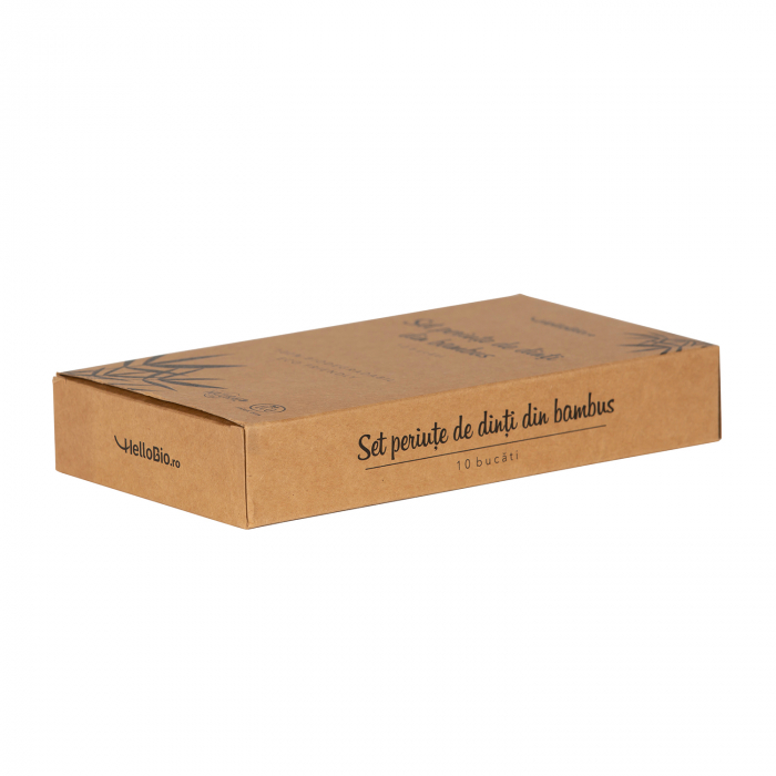 Set 10 periute de dinti din bambus [6]