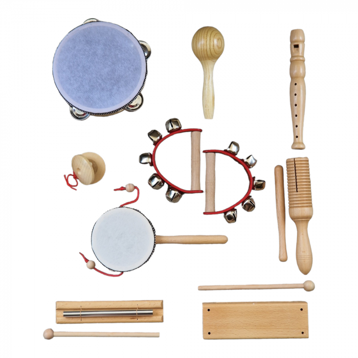Set de 9 instrumente muzicale cu rucsac pentru copii [2]