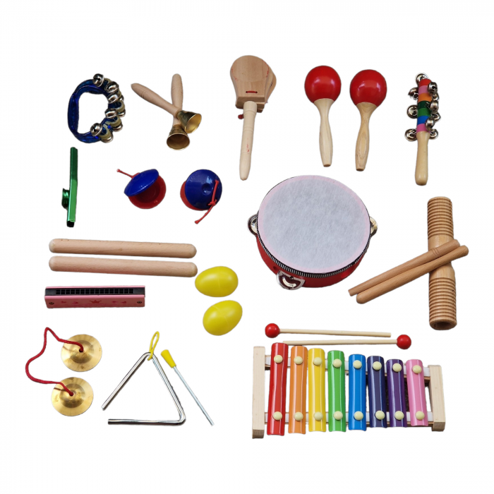 Set de 15 instrumente muzicale cu rucsac pentru copii [3]