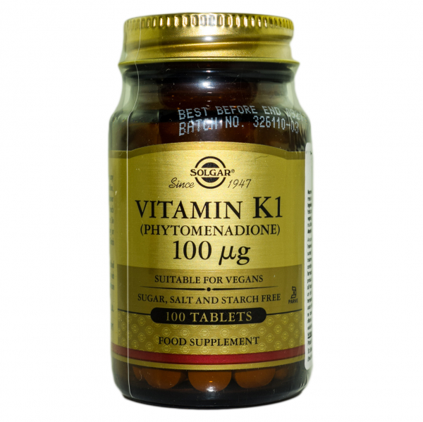 Vitamina K1100mcg 100tb SOLGAR [1]
