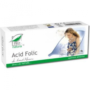 Aparatul urogenital - Acid folic, 30 capsule, Medica