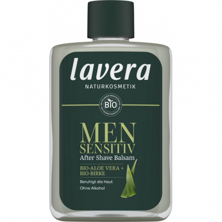 Produse ingrijire barbati - After shave balsam sensitiv cu aloe vera bio si mesteacan bio