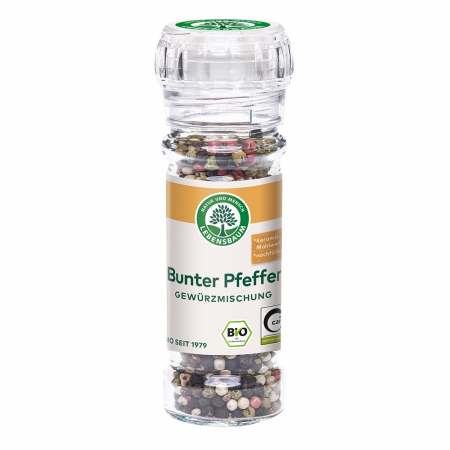Condimente bio - Amestec de piper boabe in rasnita de sticla